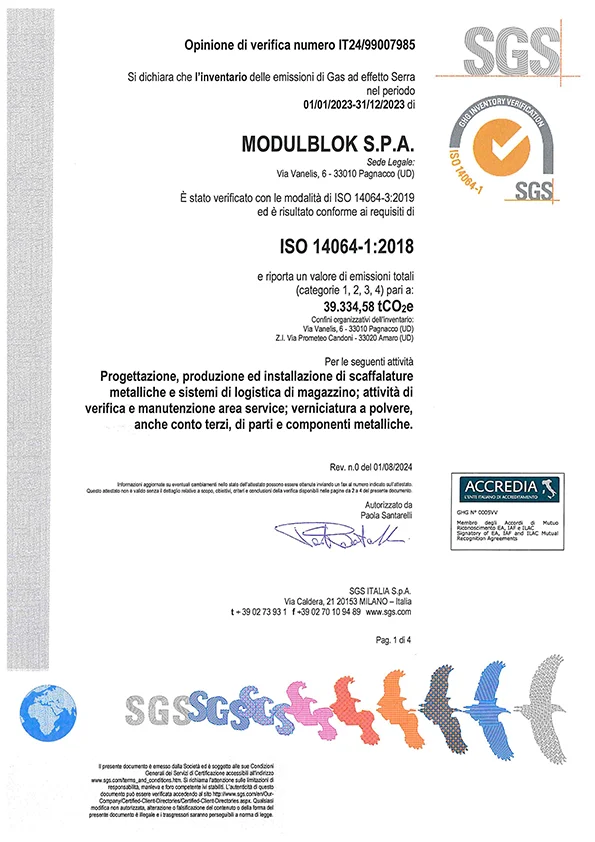 ISO 14064/2024 Certification